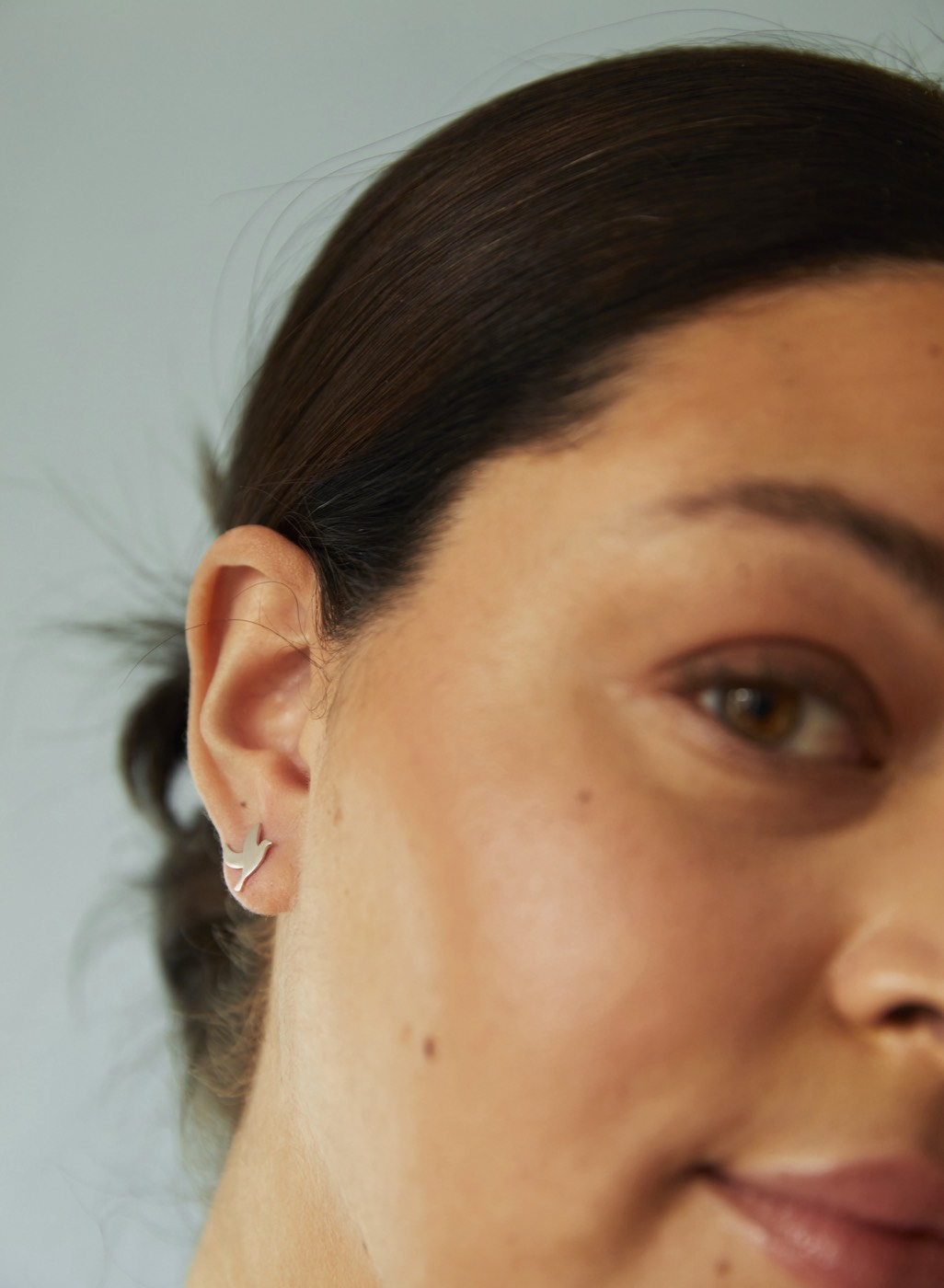 Peace small ear Silber