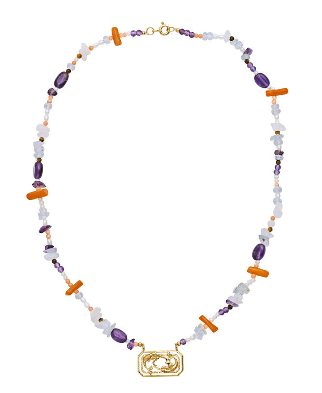 Zodiac Water Pisces Halsketten (Gold)