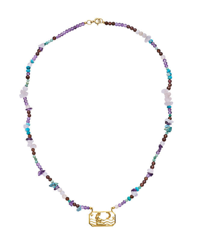 Zodiac Earth Virgo Halsketten (Gold)