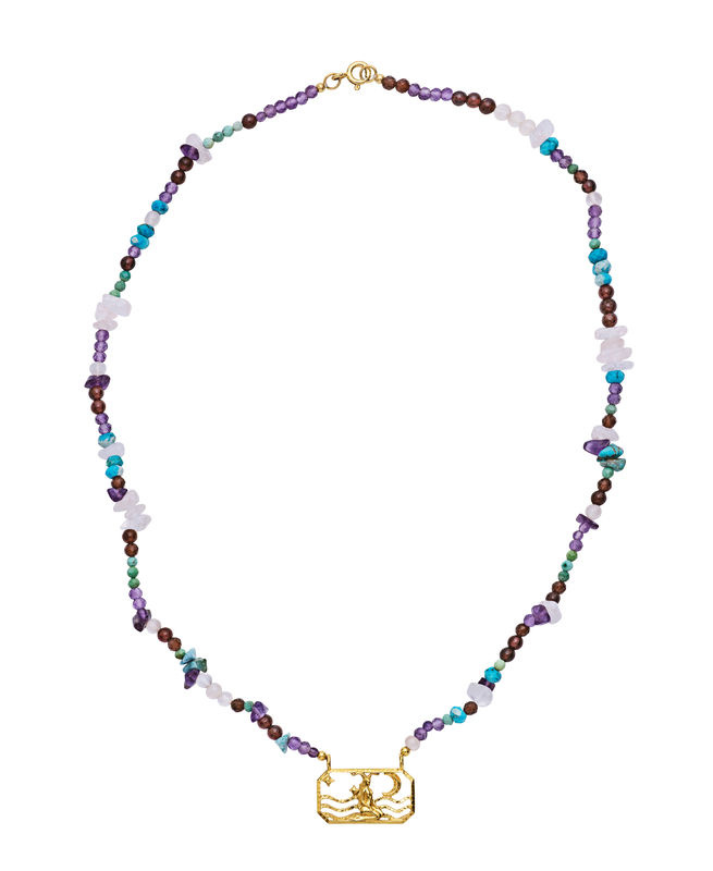 Zodiac Earth Capricorn Halsketten (Gold)