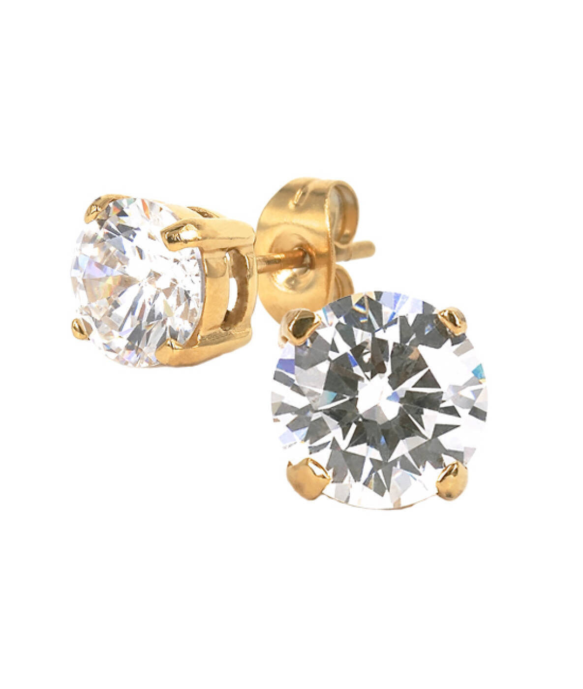 IDA 7 mm Ohrringe Gold/Kristall