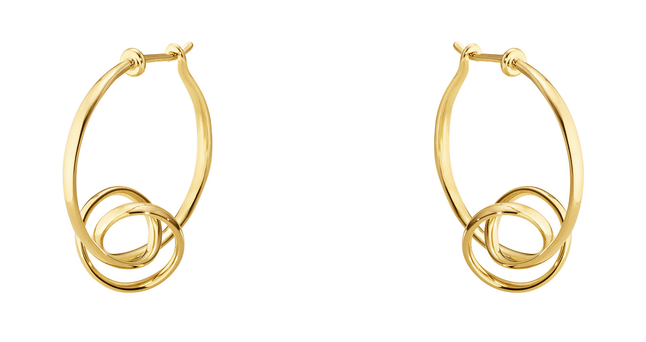 FORGET-ME-KNOT, Torun Hoop Earrings Gold
