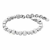 SACHA Armbänder Silber/white pearl 