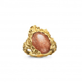 Goddess ring Sunstone (Gold)