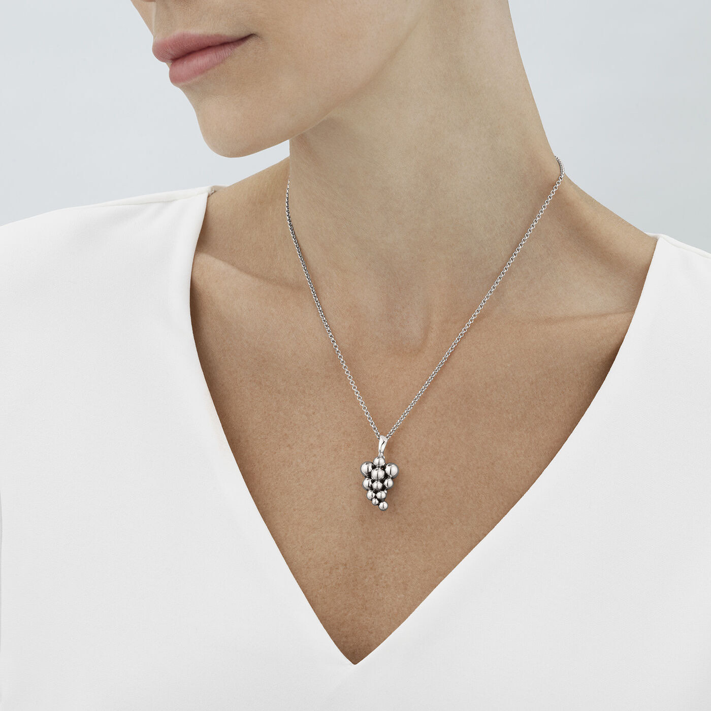 MOONLIGHT GRAPES Hängeschmuck Silber, OXIDISED