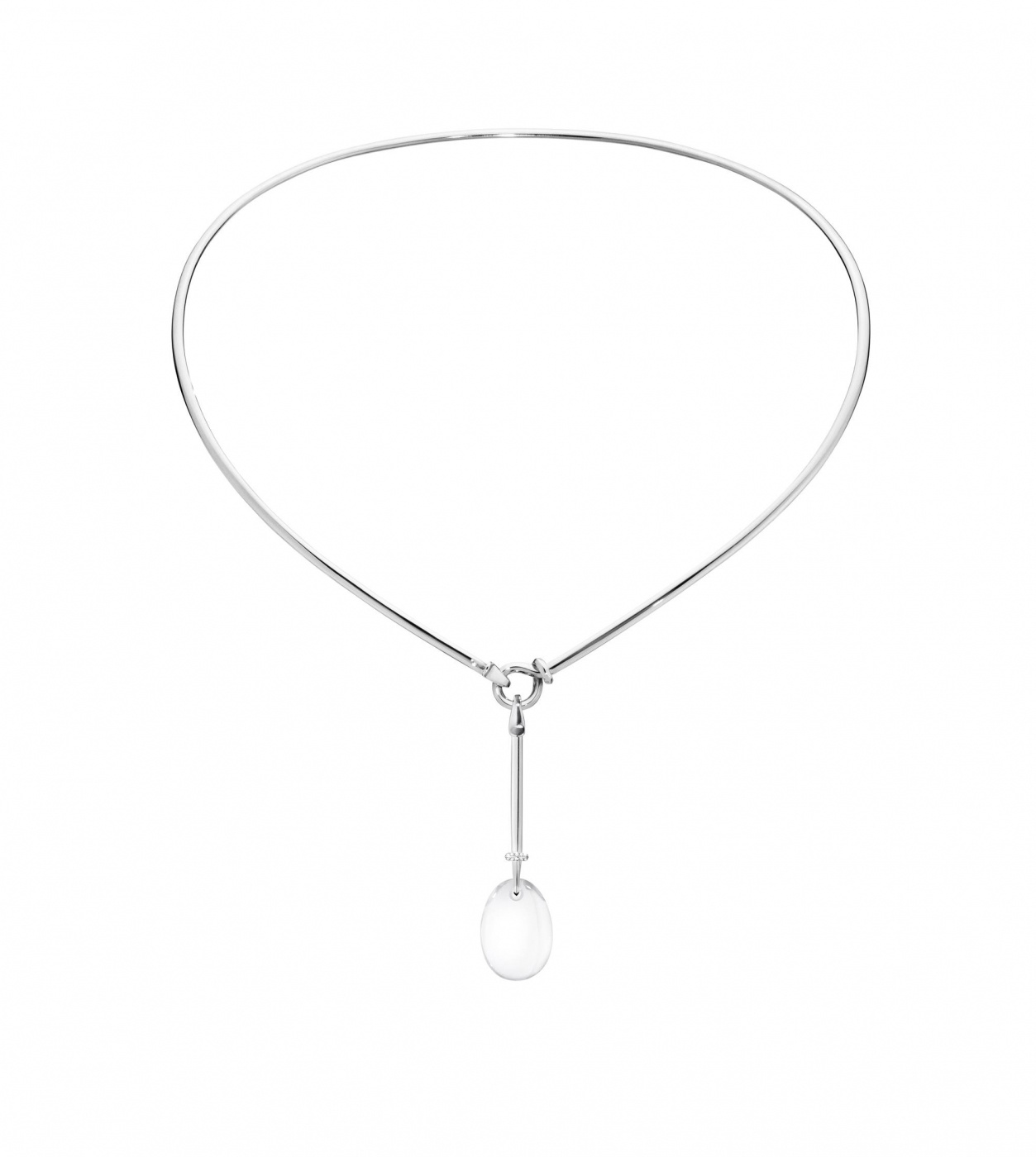 VIVIANNA DEW DROP Hängeschmuck Silber ROCK CRYSTAL DIA 0.07CT