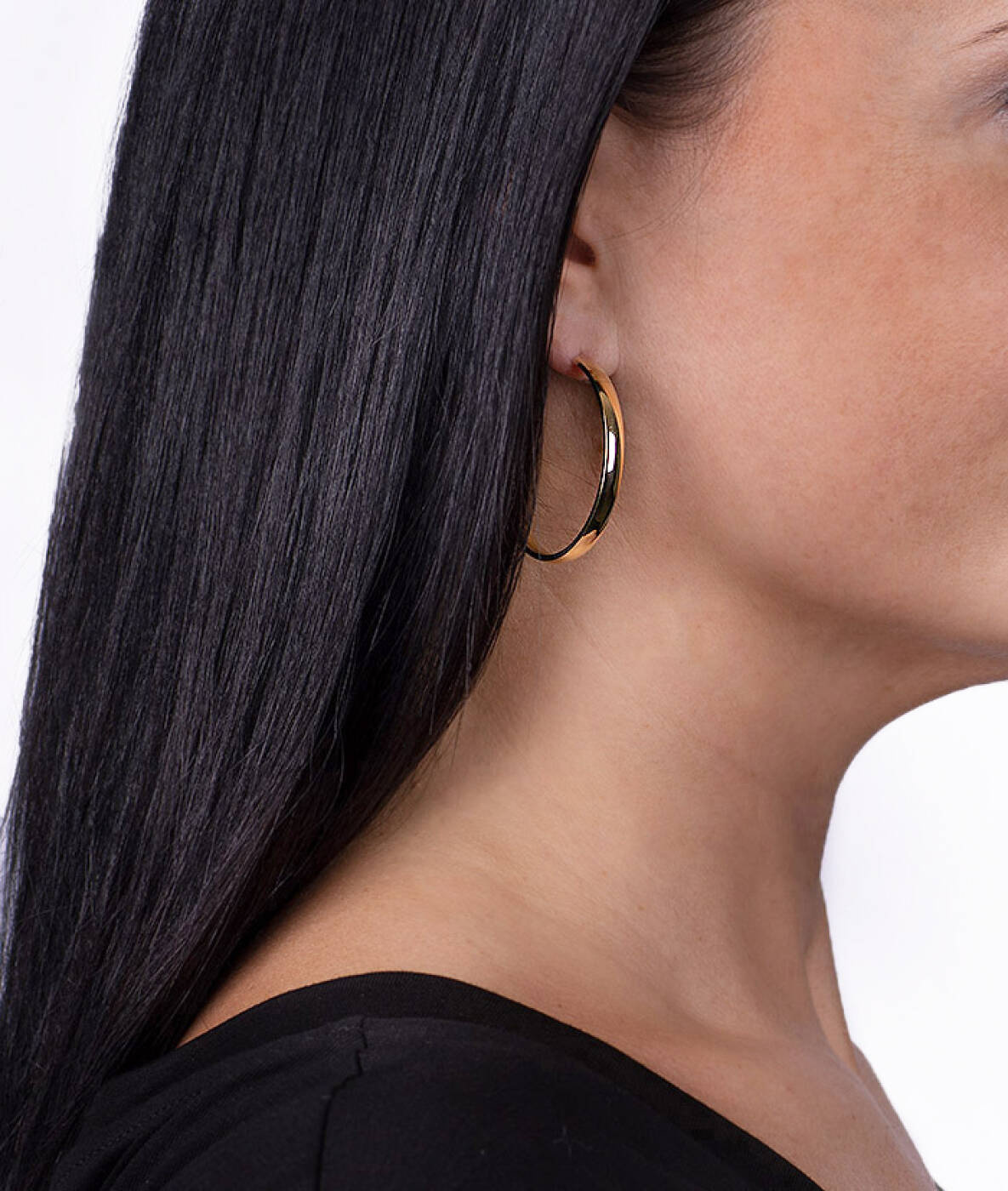 KLARA 40 mm Ohrringe Gold