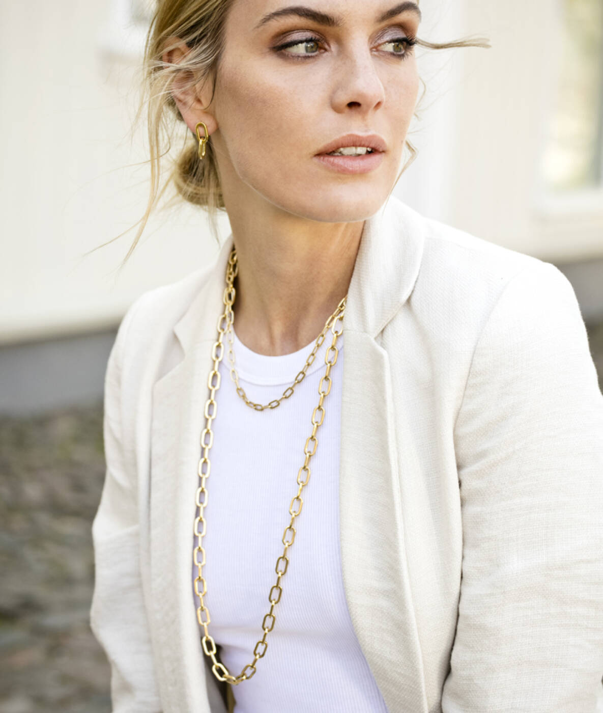 CHANIA Small Halsketten Gold