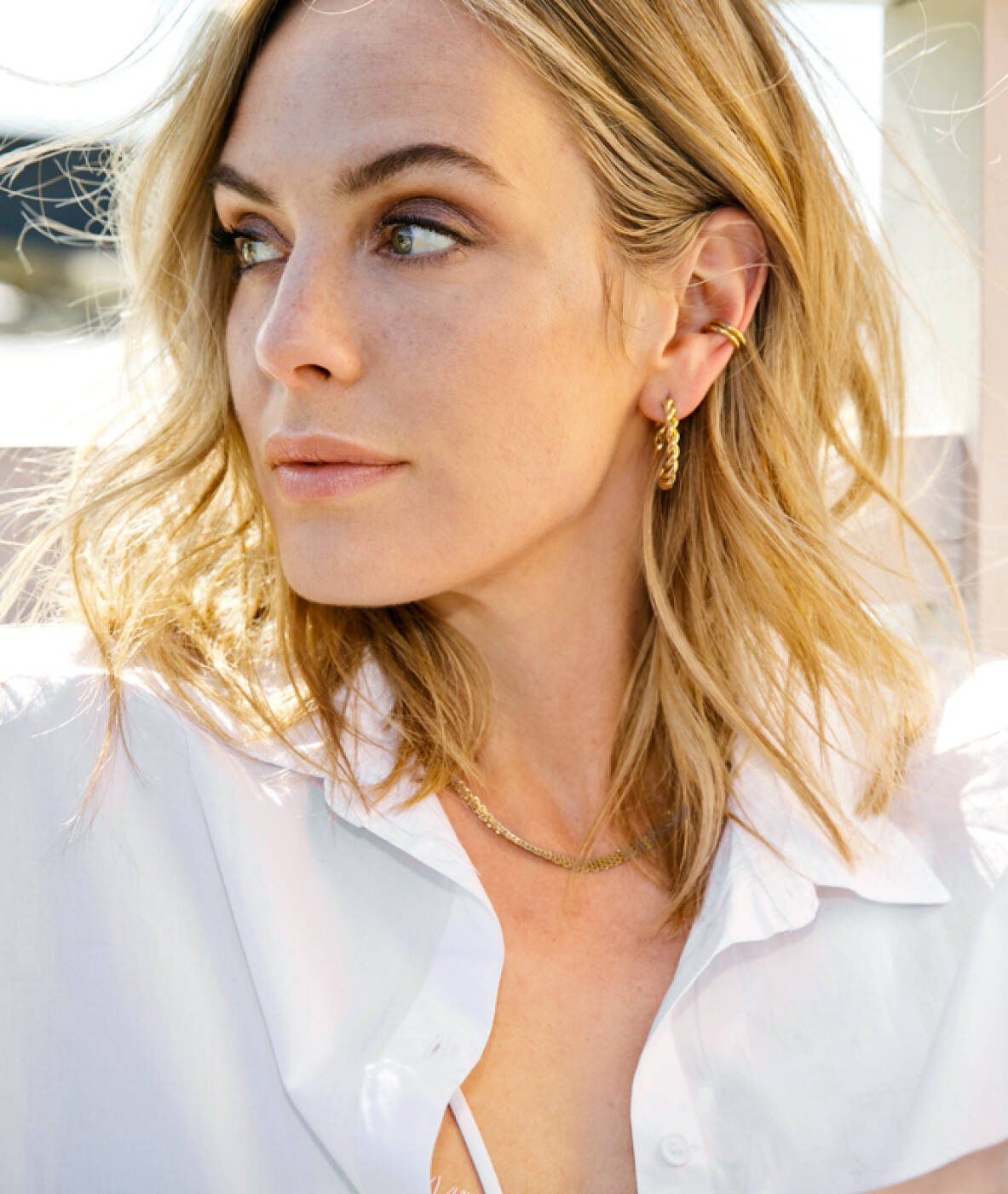 MAXIDA 16 mm Ohrringe Gold 