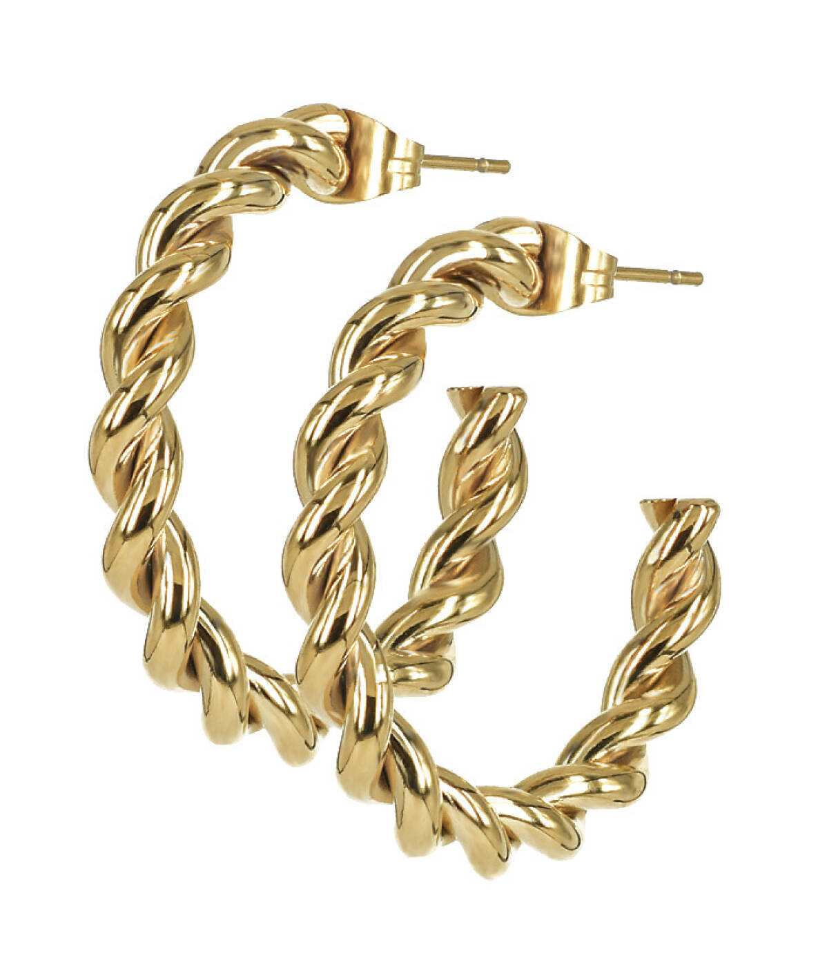 TWIST Single Ohrringe Gold
