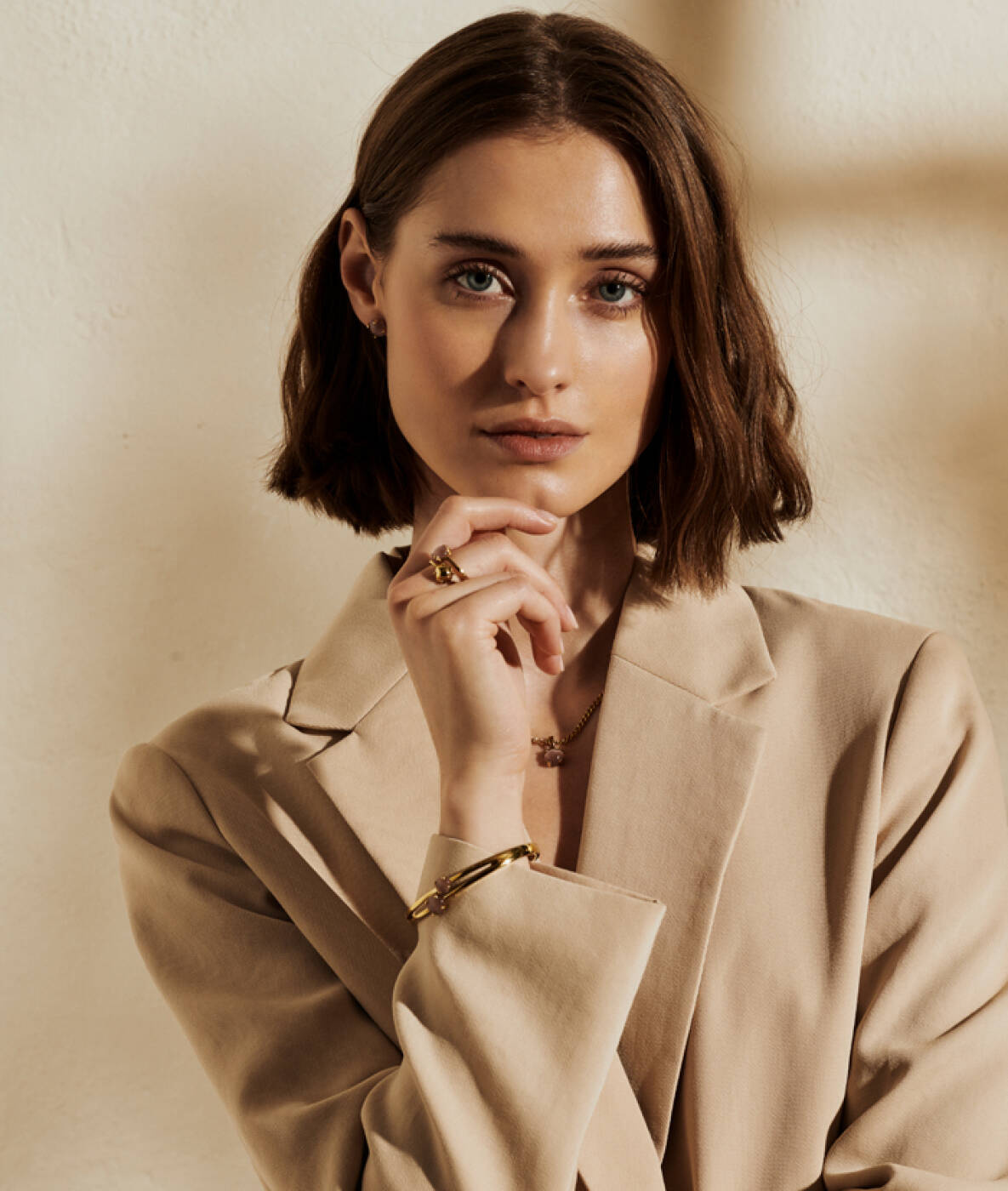 VICTORIA Halsketten Gold/Rosa