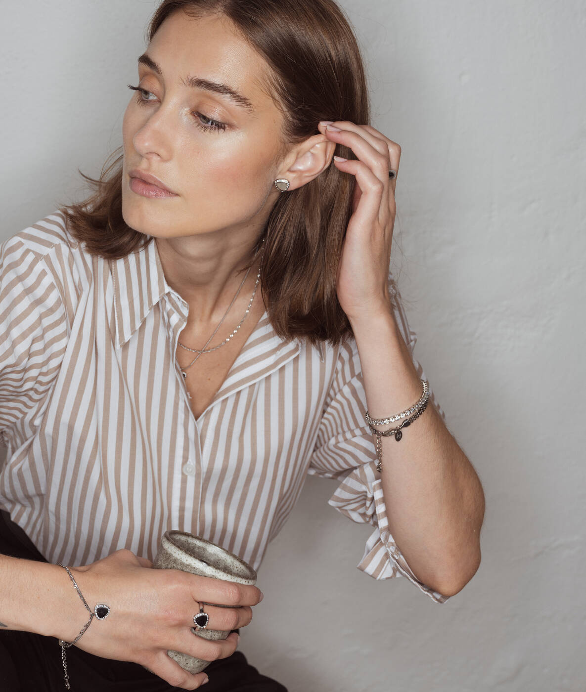 GLIMRA 4mm Armbänder Stahl/Kristall