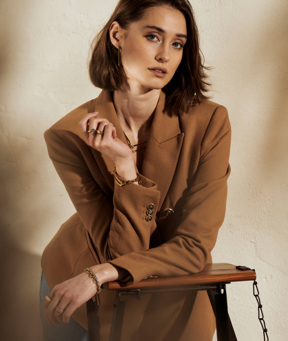 GLIMRA 4mm Armbänder Gold/Kristall