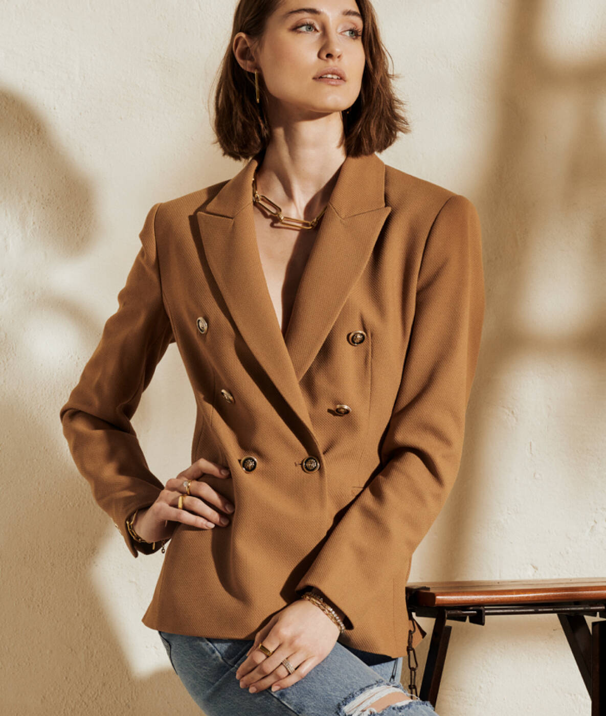 CHANIA Big Short Halsketten Stahl