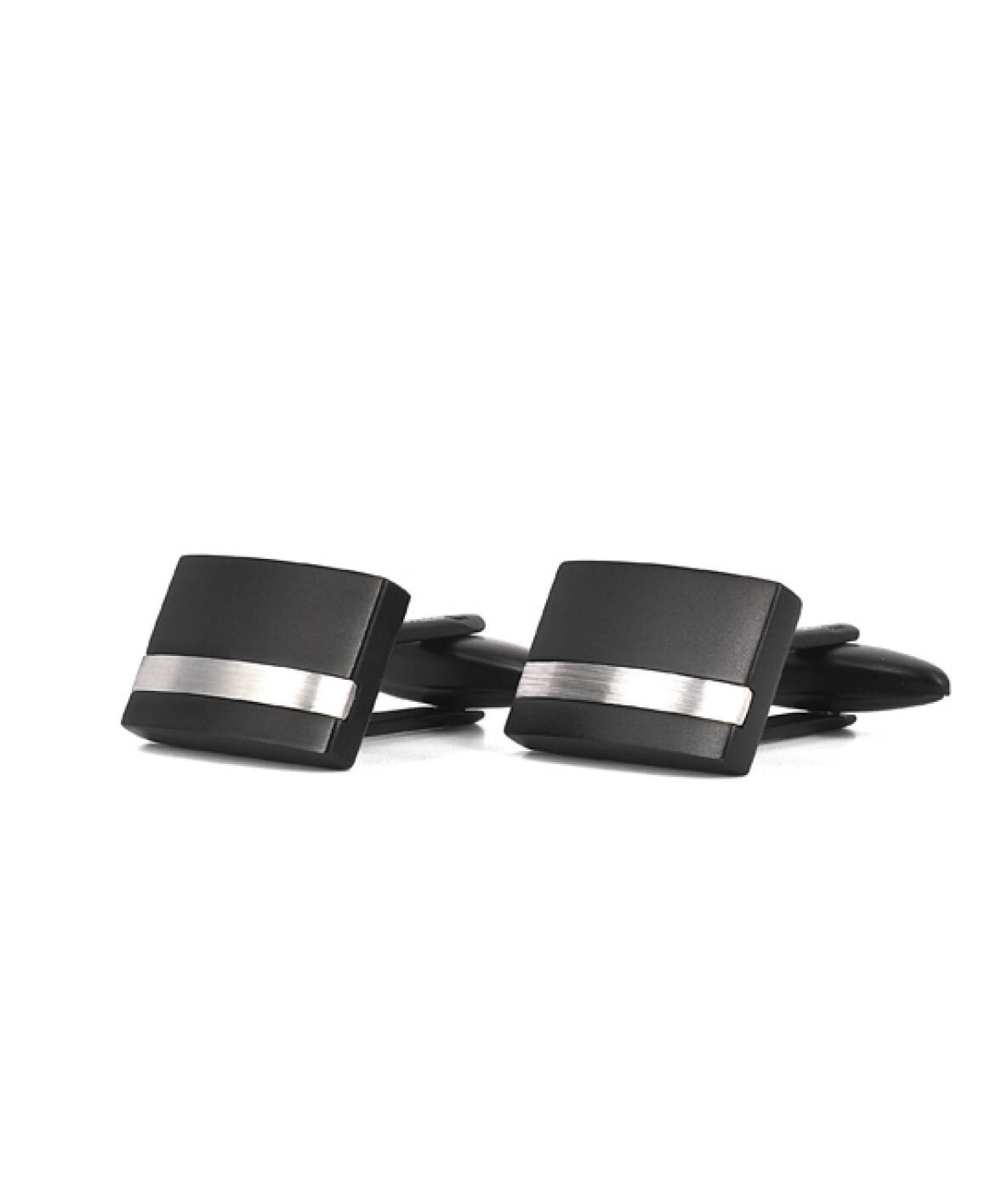 MOLTAS manschettknappar Schwarz/Stahl