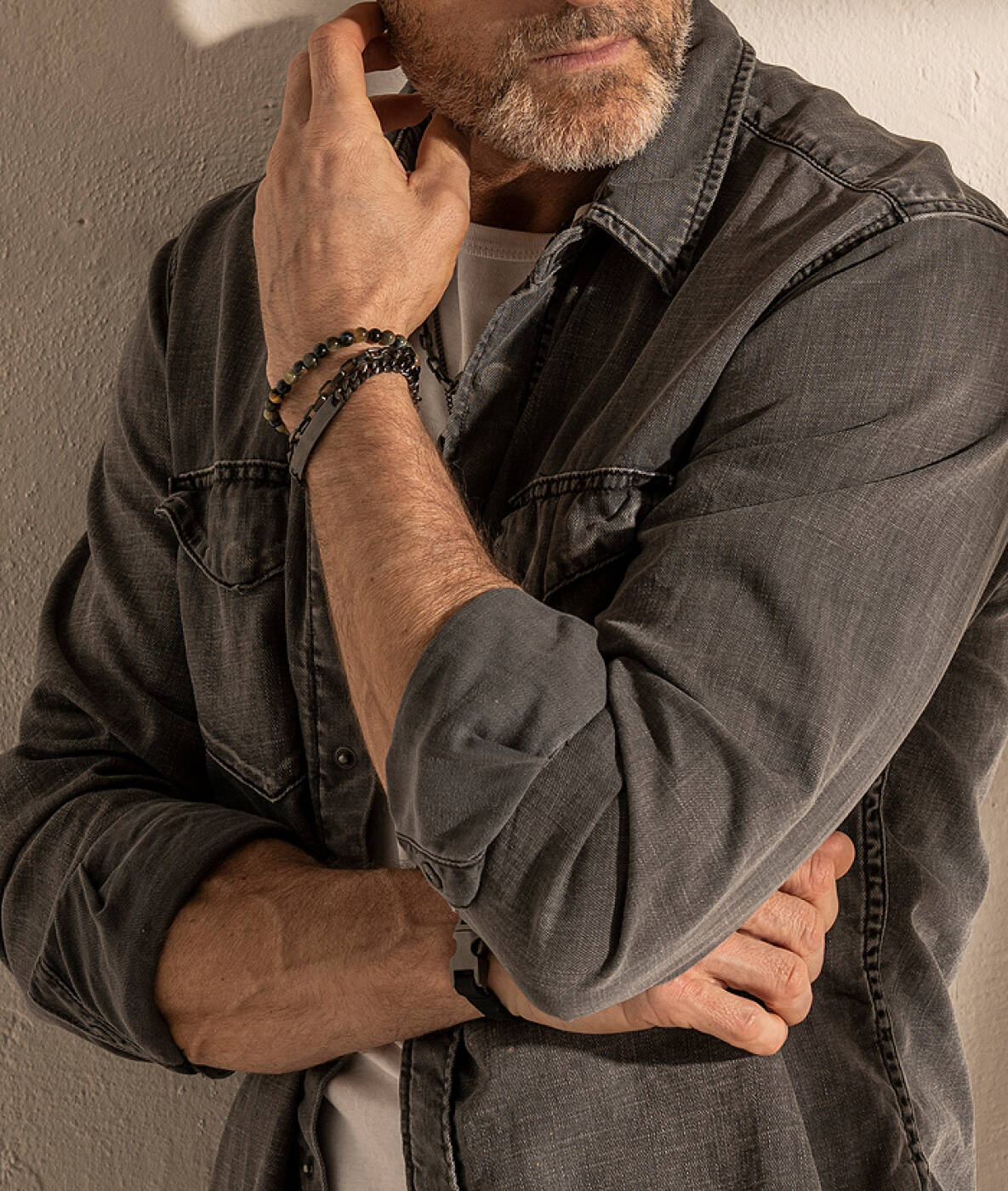 TOM Armbänder Gun Metal