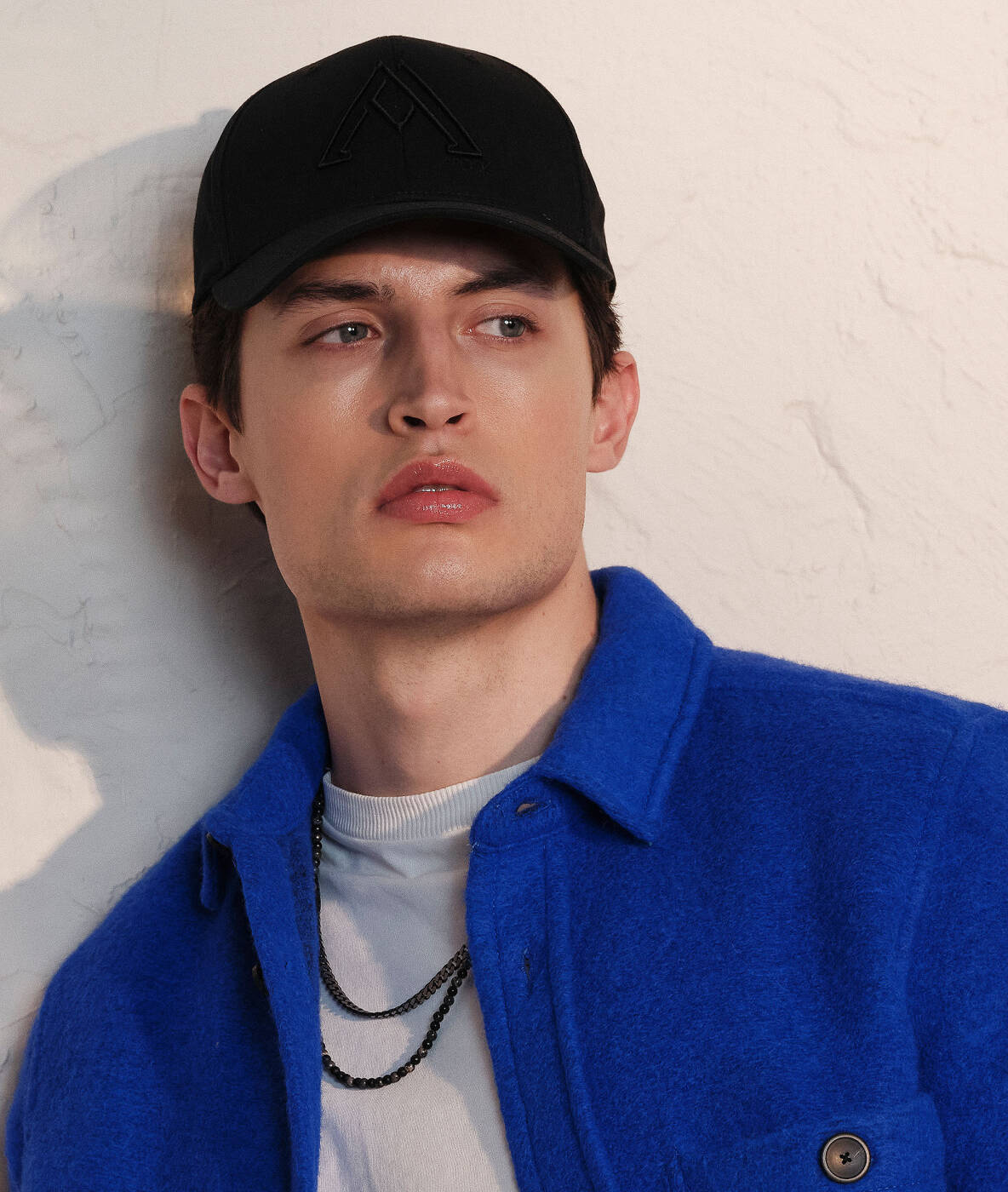 TEXAS Small Halsketten Schwarz/Stahl