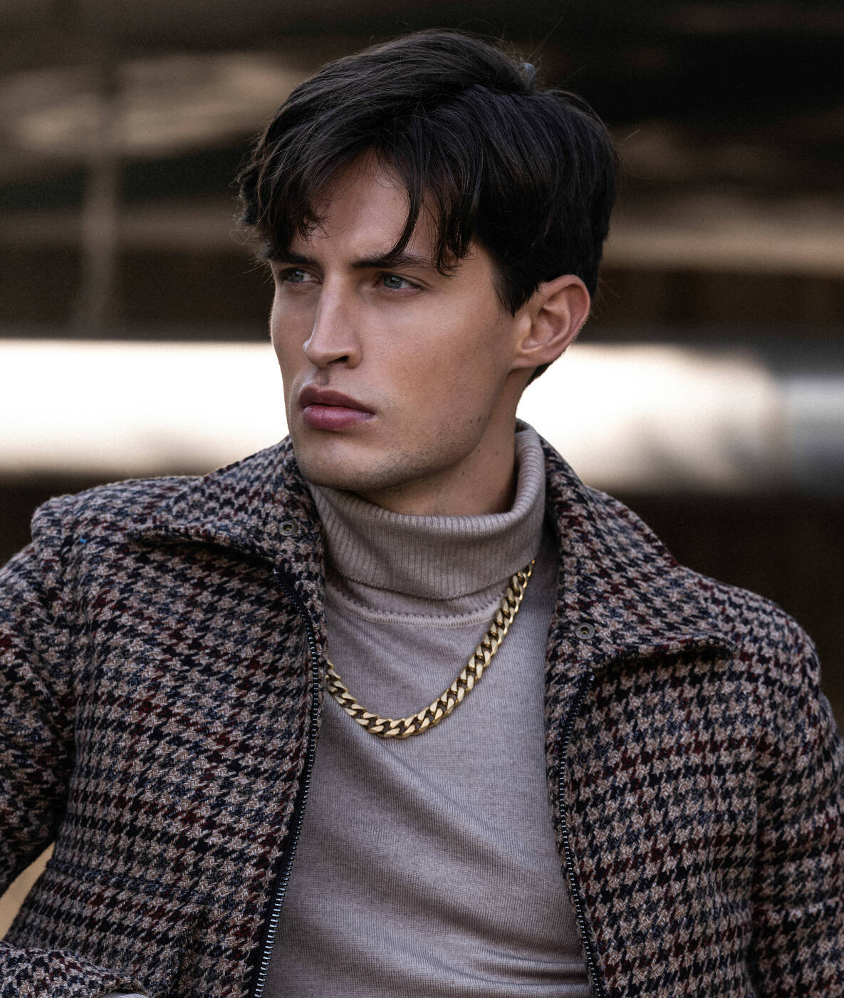 CESAR Halsketten Matt Stahl