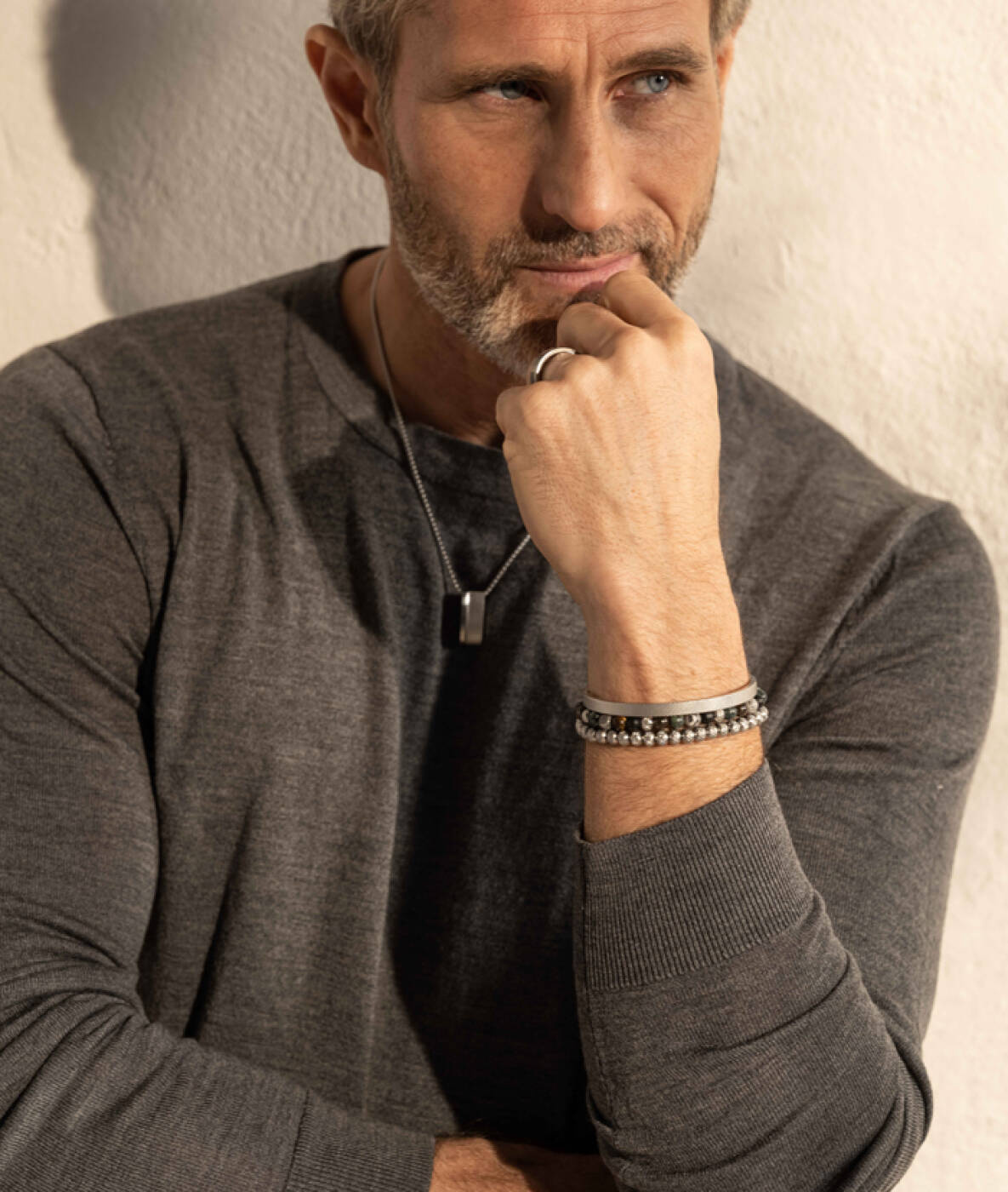 MIKE Armbänder Stahl/Grün