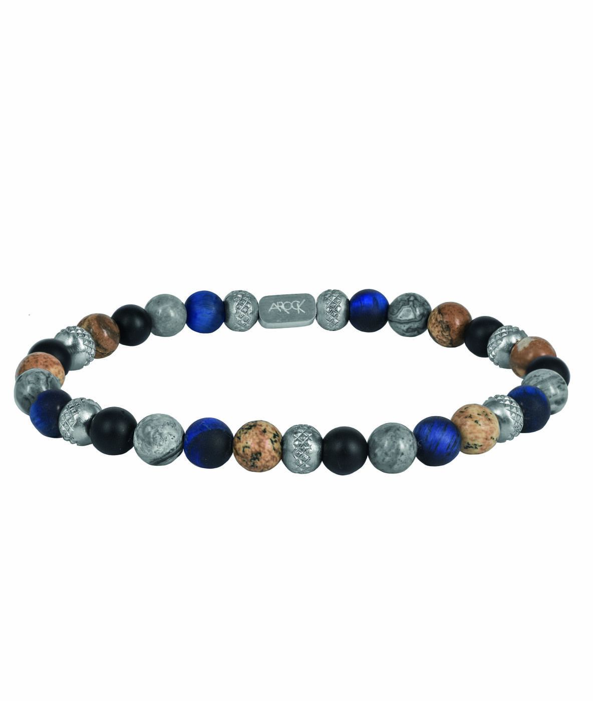 MIKE Armbänder Stahl/blau