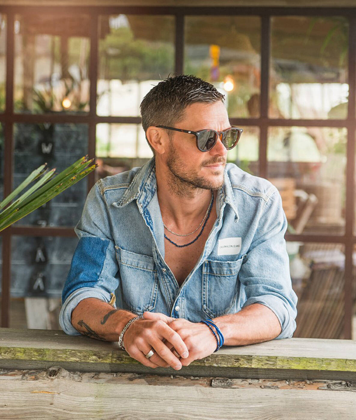 FELIX (Vegan) Armbänder blau/Beige