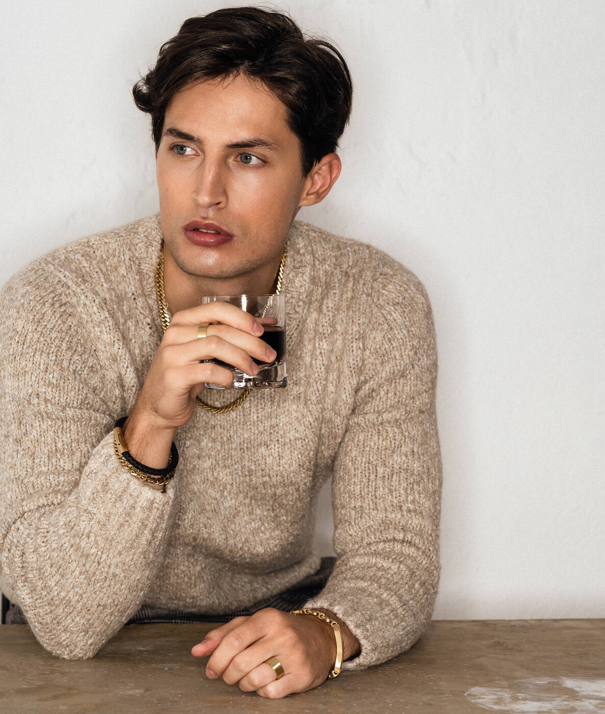 IZAR Armbänder Braun/Gold