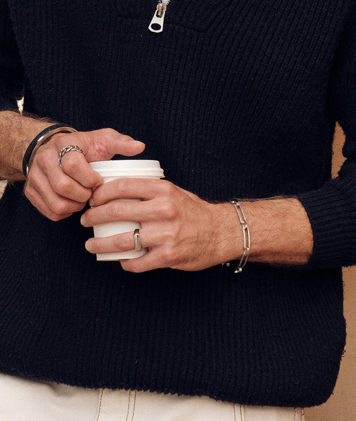 BENJAMIN Single Armbänder Stahl