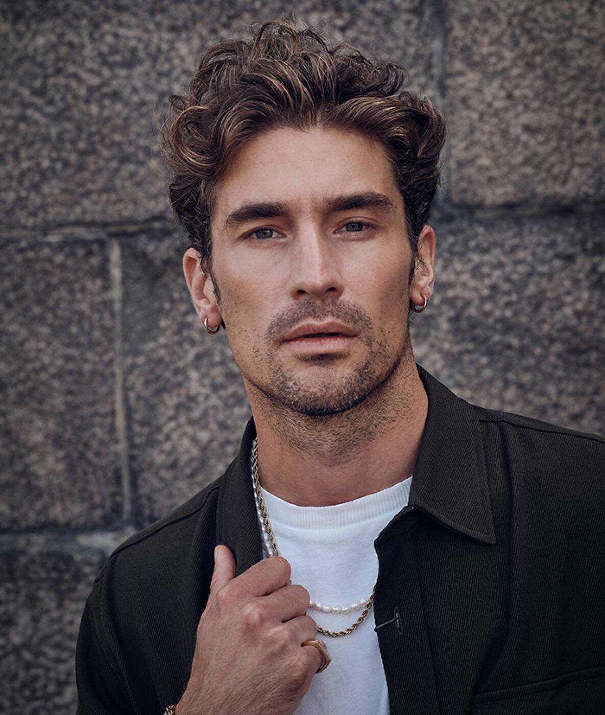 MILIAM 14mm Ohrringe Gun Metal