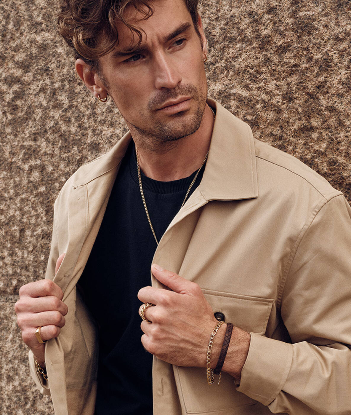 MILIAM 14mm Ohrringe Gun Metal