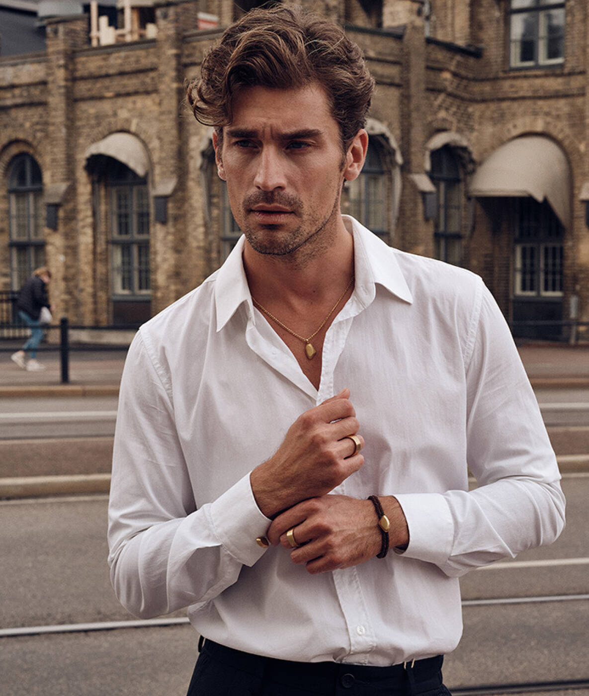 BROOKLYN Armbänder Gold/Schwarz