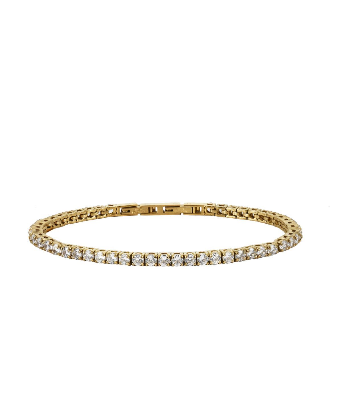 GLIMRA 3mm Armbänder Gold/Kristall
