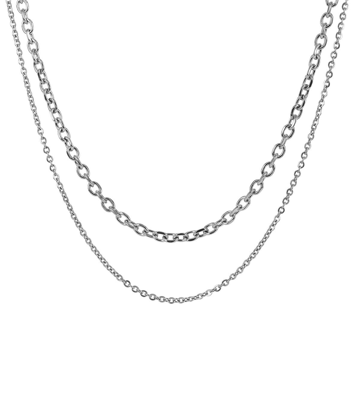 WILLOW Halsketten Stahl