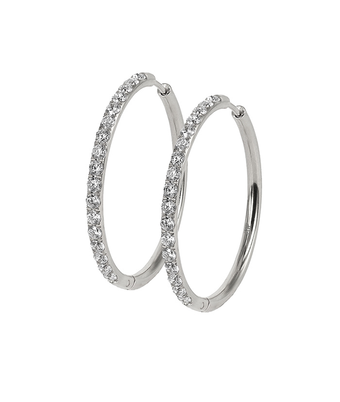 LUCY 35 mm Ohrring Stål