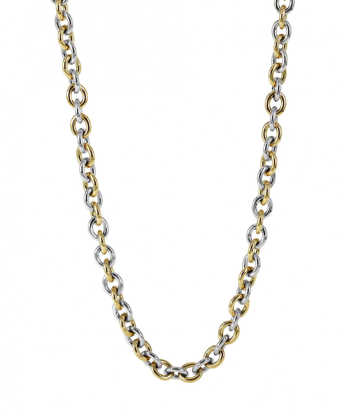 RUBY Small Halsketten Stål/Gold