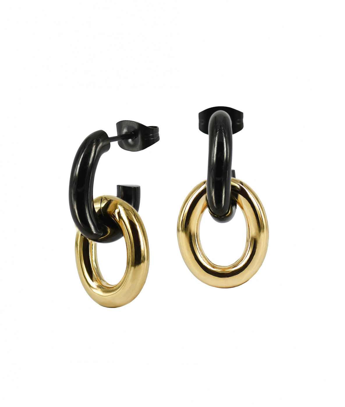 RUBY Ohrring Svart/Gold