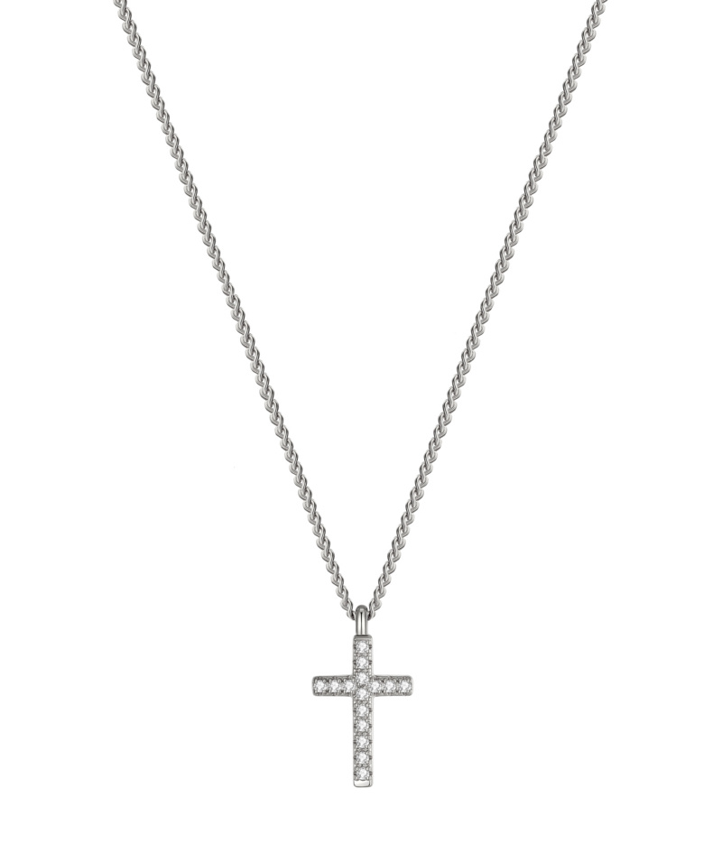 CROSS Crystal Necklace Steel