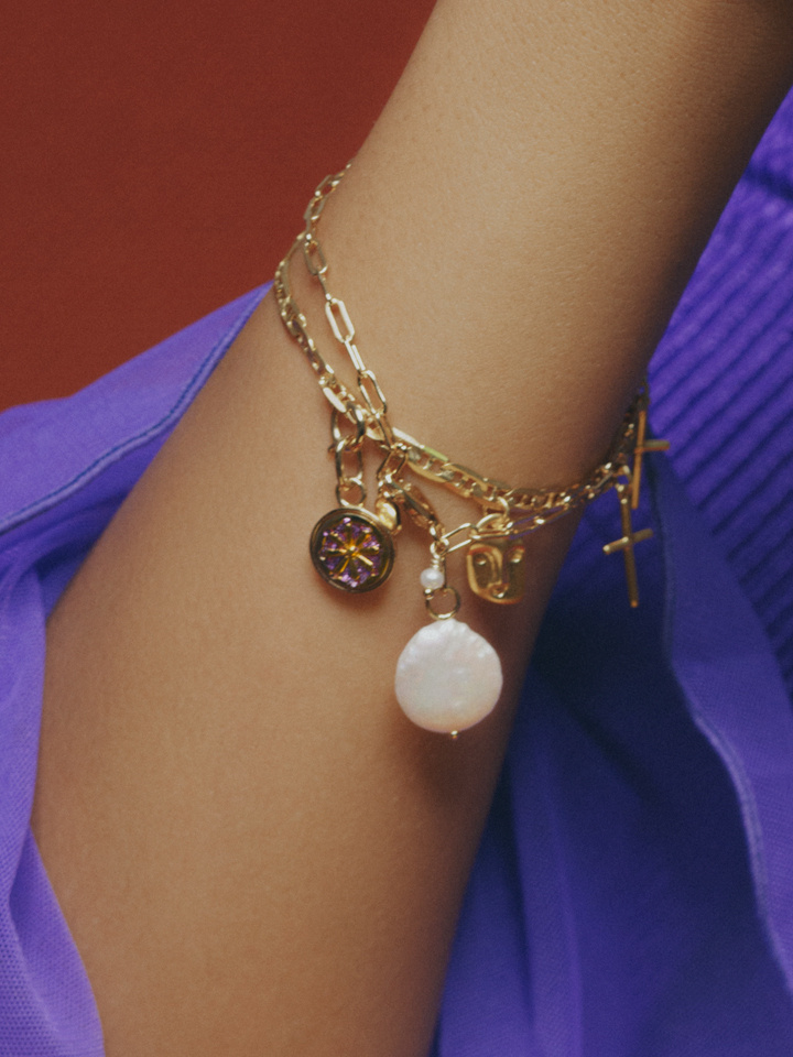 Carlo Bracelet Small Goldplated Silver