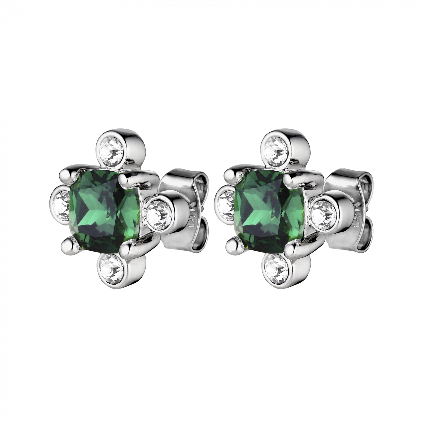 GIGI Silber EMERALD GREEN Ohrring