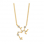 Sagittarius (Skytten) star sign Halsketten - Crystal (Gold)