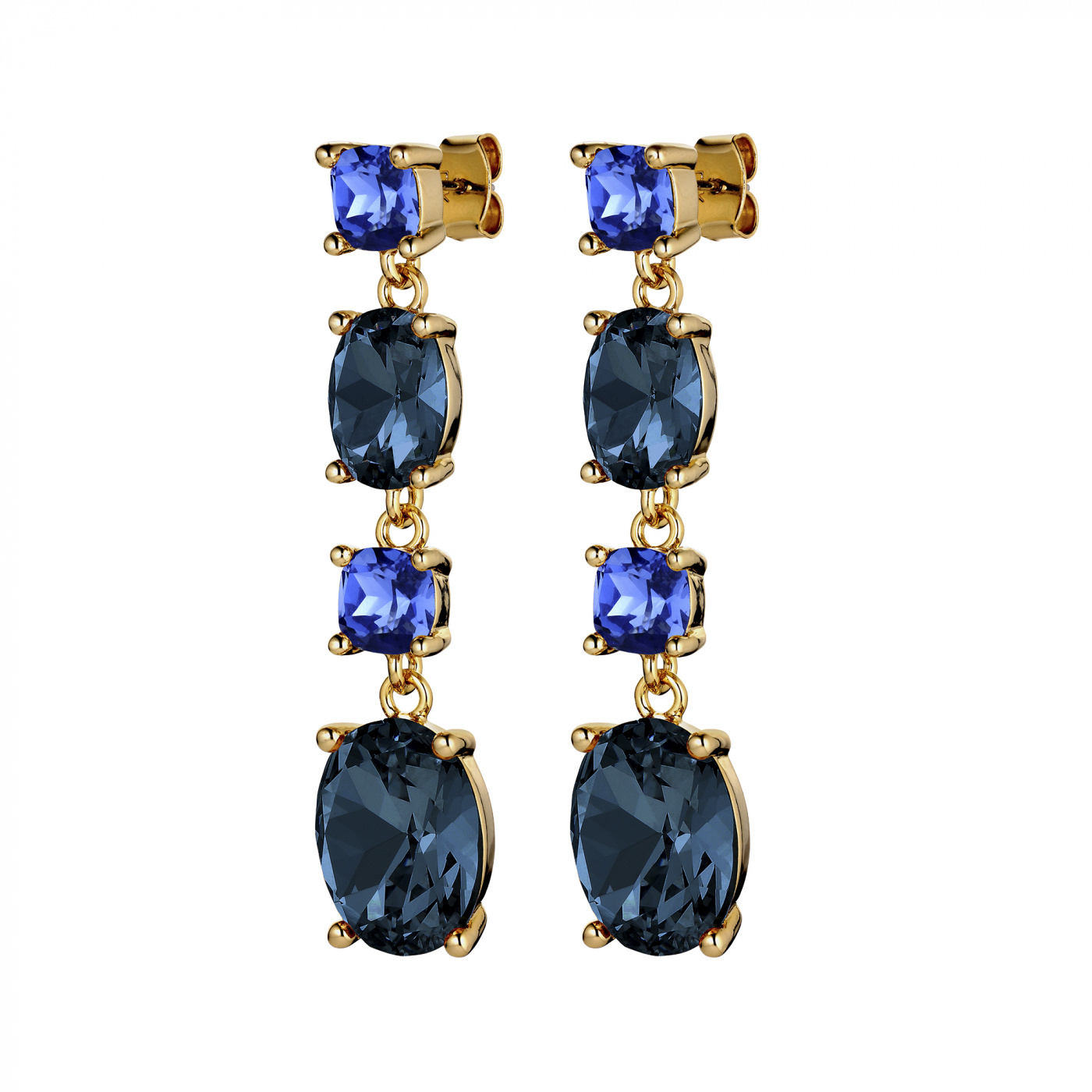CORNELIA Gold BLUE Ohrring