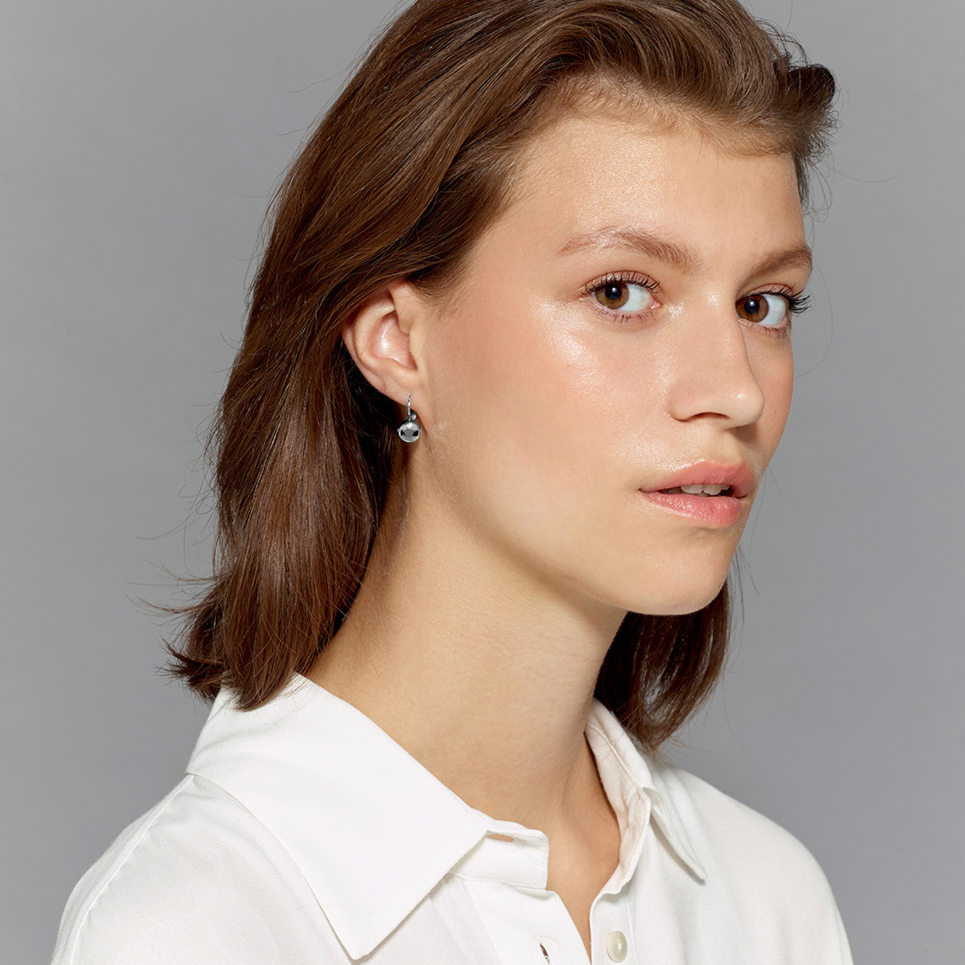 MADU SS GREY Earrings Silver