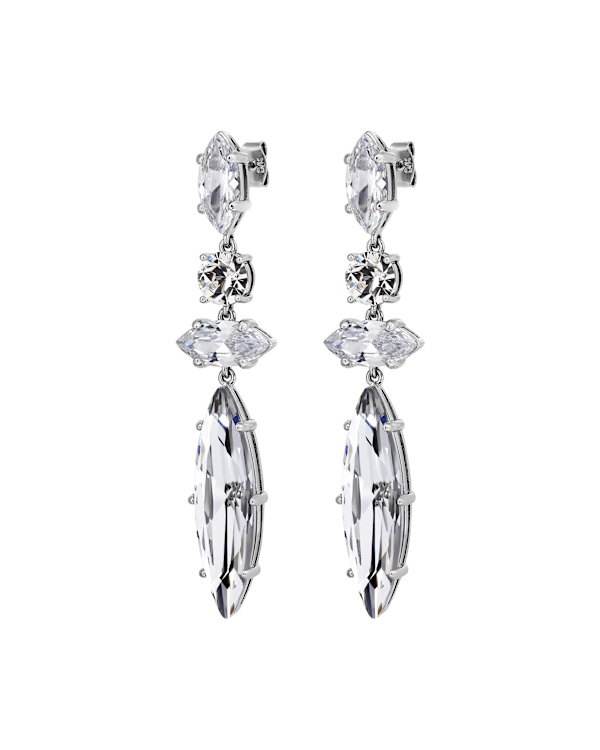 TENERE SS CRYSTAL EARRINGS SILVER