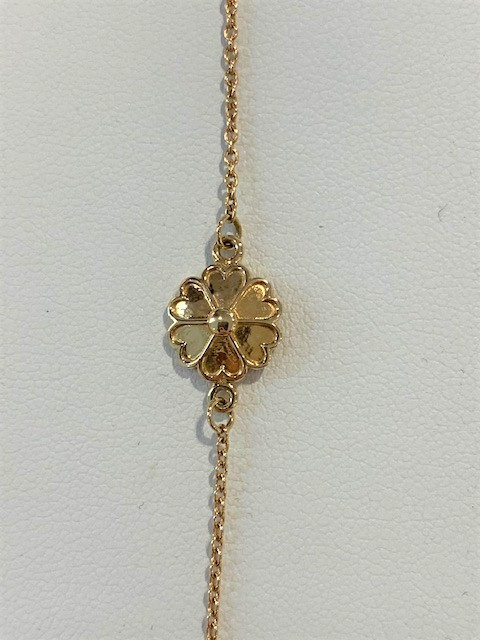 Uppland Armbänder 3 blommor Gold 17+1 cm