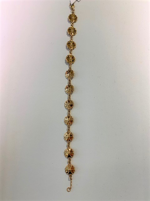Uppland Armbänder 10 blommor Gold 18+1 cm