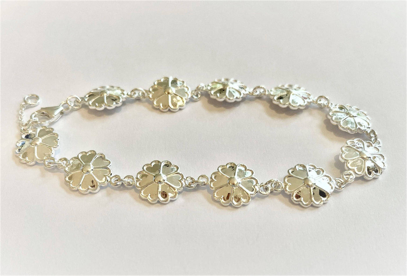 Uppland Armbänder 10 blommor Silber 18+1 cm