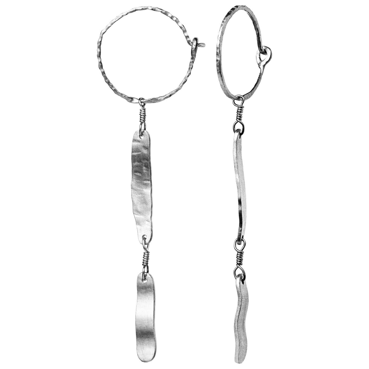 Lila Ohrring Silber