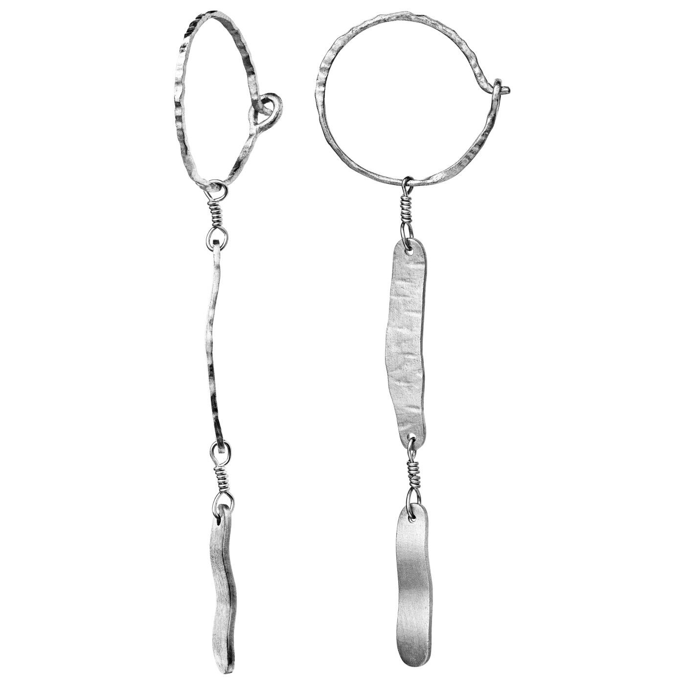 Lila Ohrring Silber