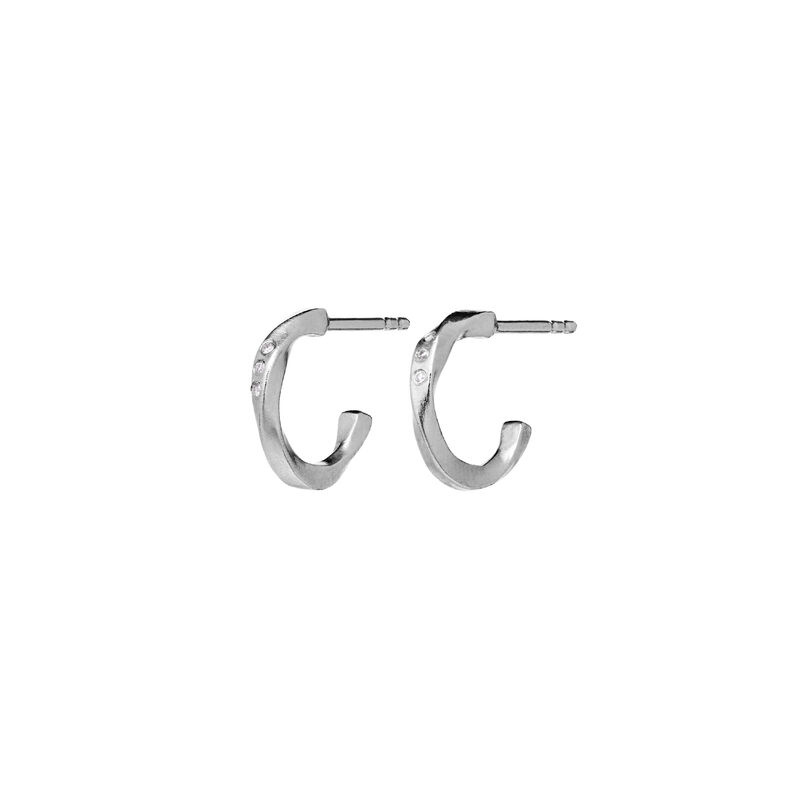 Echo Petite Ohrring Silber