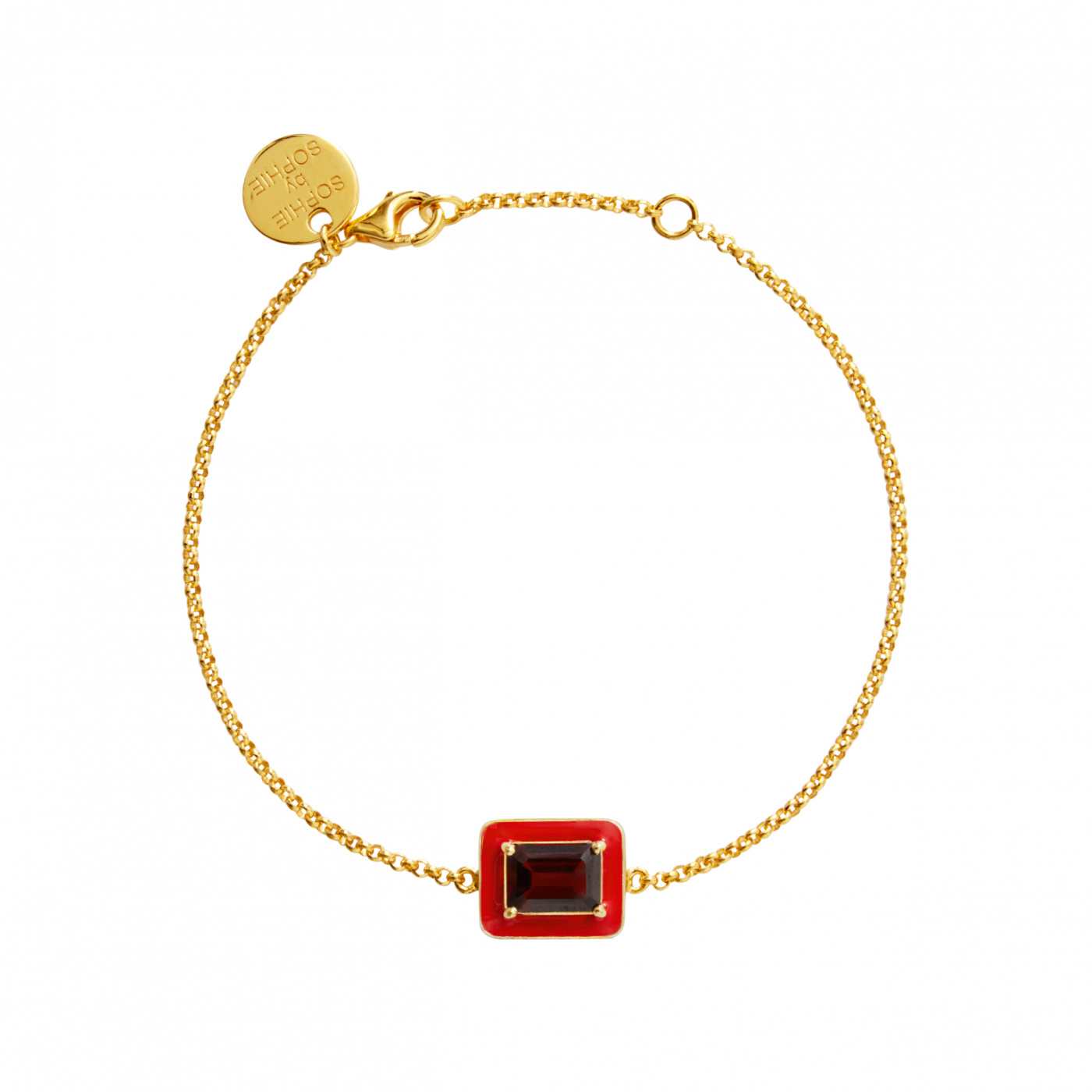 Iris Armbänder red garnet