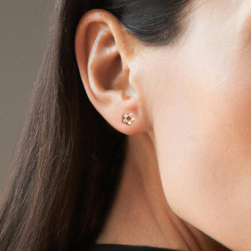 Bliss studs/Ohrring Gold